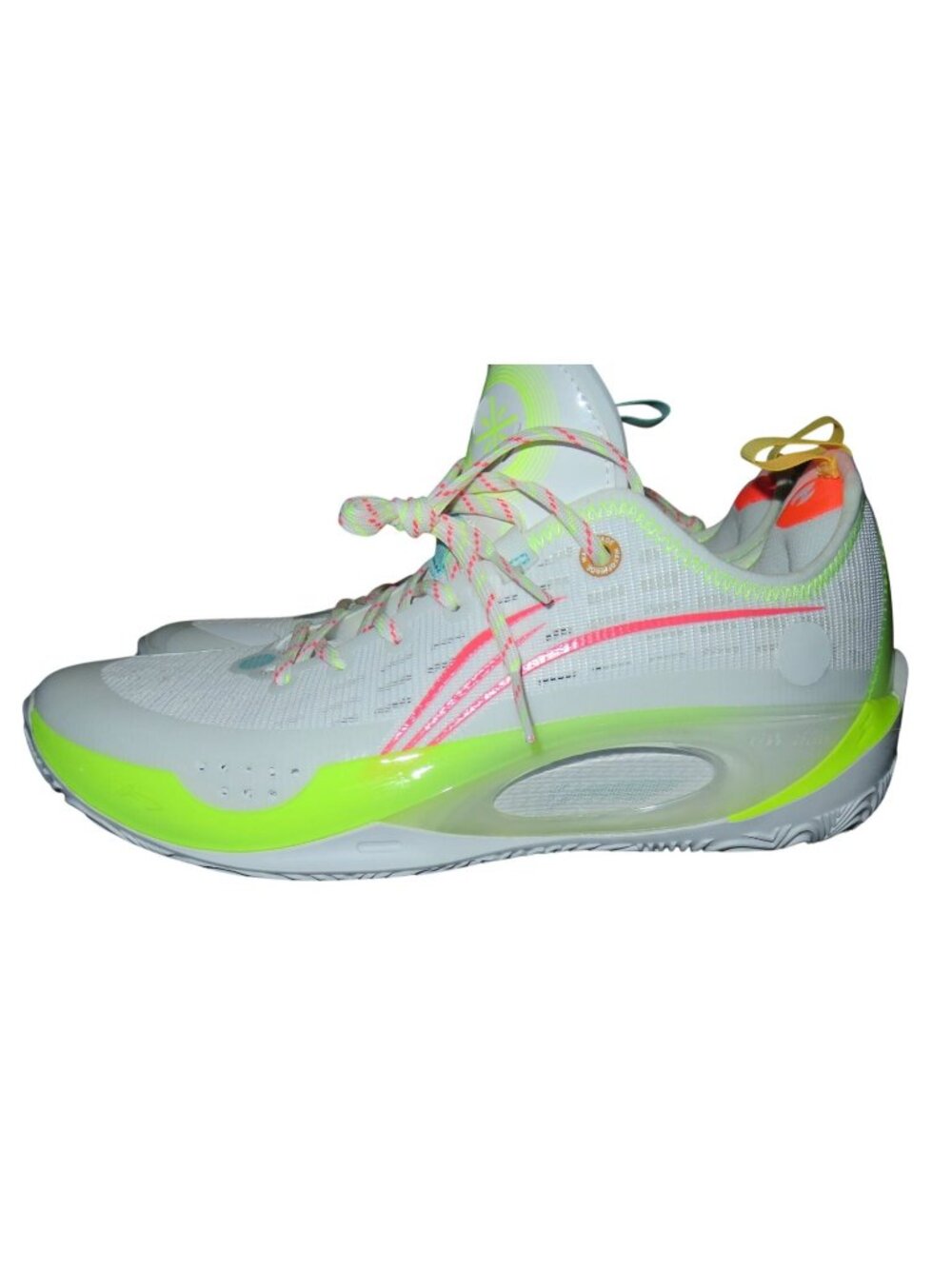 Li Ning Way of Wade Cloud Plus 808 II 2 Energy Basketball Shoes White Neon Green